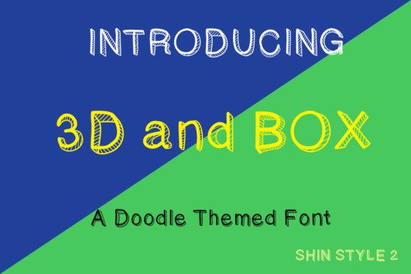 3D and Box: A Bold Display Font for Handmade Labels & Printables