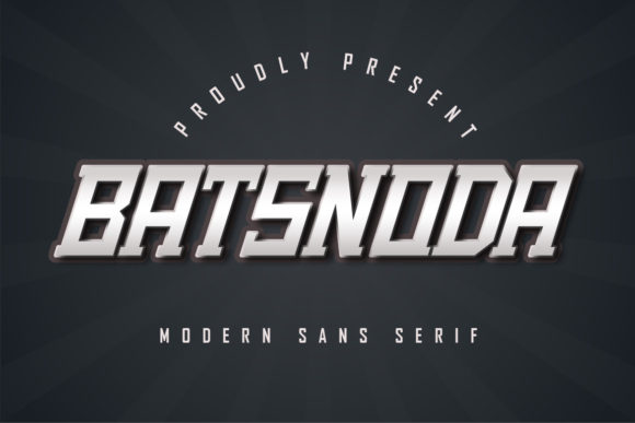 Batsnoda: A Bold Display Font for Handmade Labels & Craft Designs
