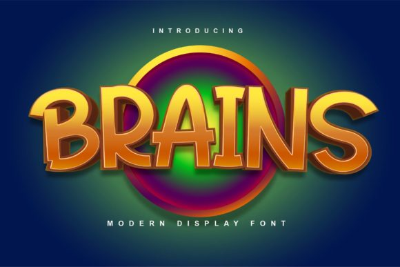 Brains Display Font: Cheerful, Clear, and Campaign-Ready