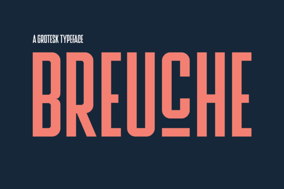Breuche: A Bold Display Font That Cuts Through the Feed