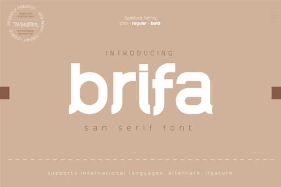 Brifa: A Bold, Minimal Display Font for Editorial Design