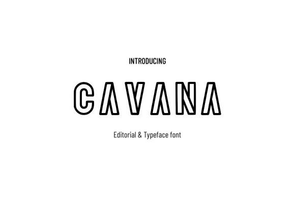 Cavana Display Font for Handmade Creators