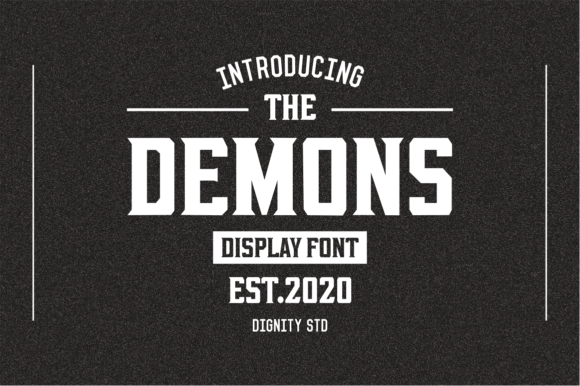Demons: A Bold Display Font for Editorial Impact