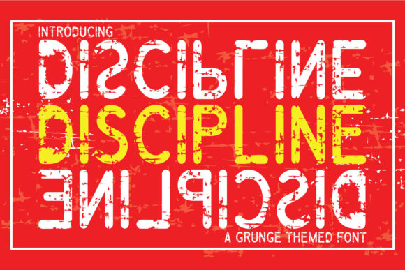 Discipline: A Bold Display Font for Handmade Labels & Printables