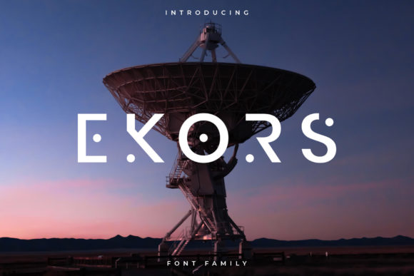 Ekors Display Font: Bold, Futuristic Charm for Handmade Brands