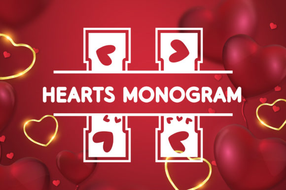 Hearts Monogram: A Bold Display Font for Scroll-Stopping Marketing