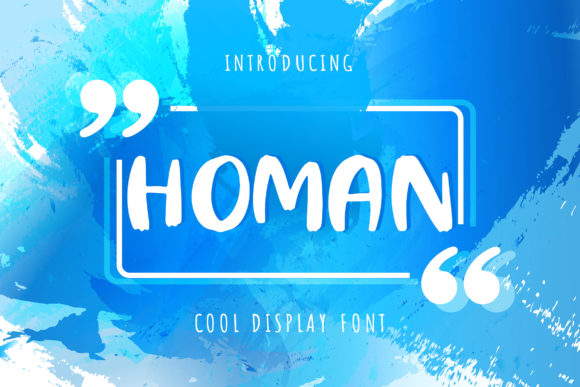 Homan: A Friendly Display Font for Digital Branding