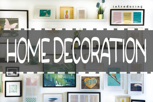 Home Decoration Font: A Clean, Confident Display Typeface for Small Brands