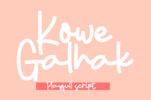 Kowe Galhak: A Playful Display Font That Builds Brand Trust