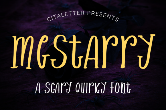 Mestarry: A Spooky-Quirky Display Font for Bold Digital Branding