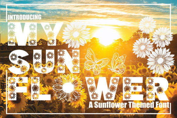 My Sunflower: A Playful Display Font for Spring-Inspired Web Design