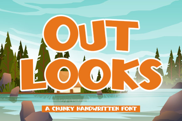 Outlooks: A Joyful Display Font for Digital Branding
