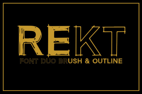 Rekt: A Bold Display Font That Commands Attention Online