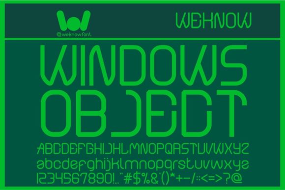 Windows Object: A Bold Display Font That Elevates Your Brand